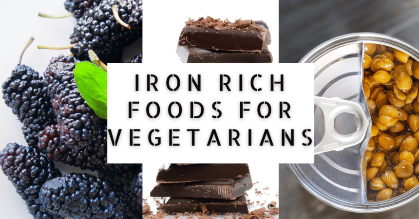 11 Iron Rich Foods for Vegetarians in PDF (Printable)