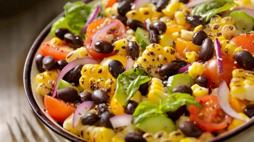 Low-Fat Three Bean Salad Recipe (Controls Cholesterol)