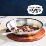 essential kitchen tools with all clad d5 stainless brushed 5 ply 10 inch fry pan