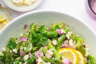 Asparagus Salad with Lemon and Feta