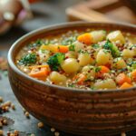 Make quinoa vegetable soup in just 30 minutes