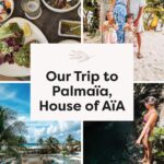 A collage graphic with four images from the House of AïA resort.
